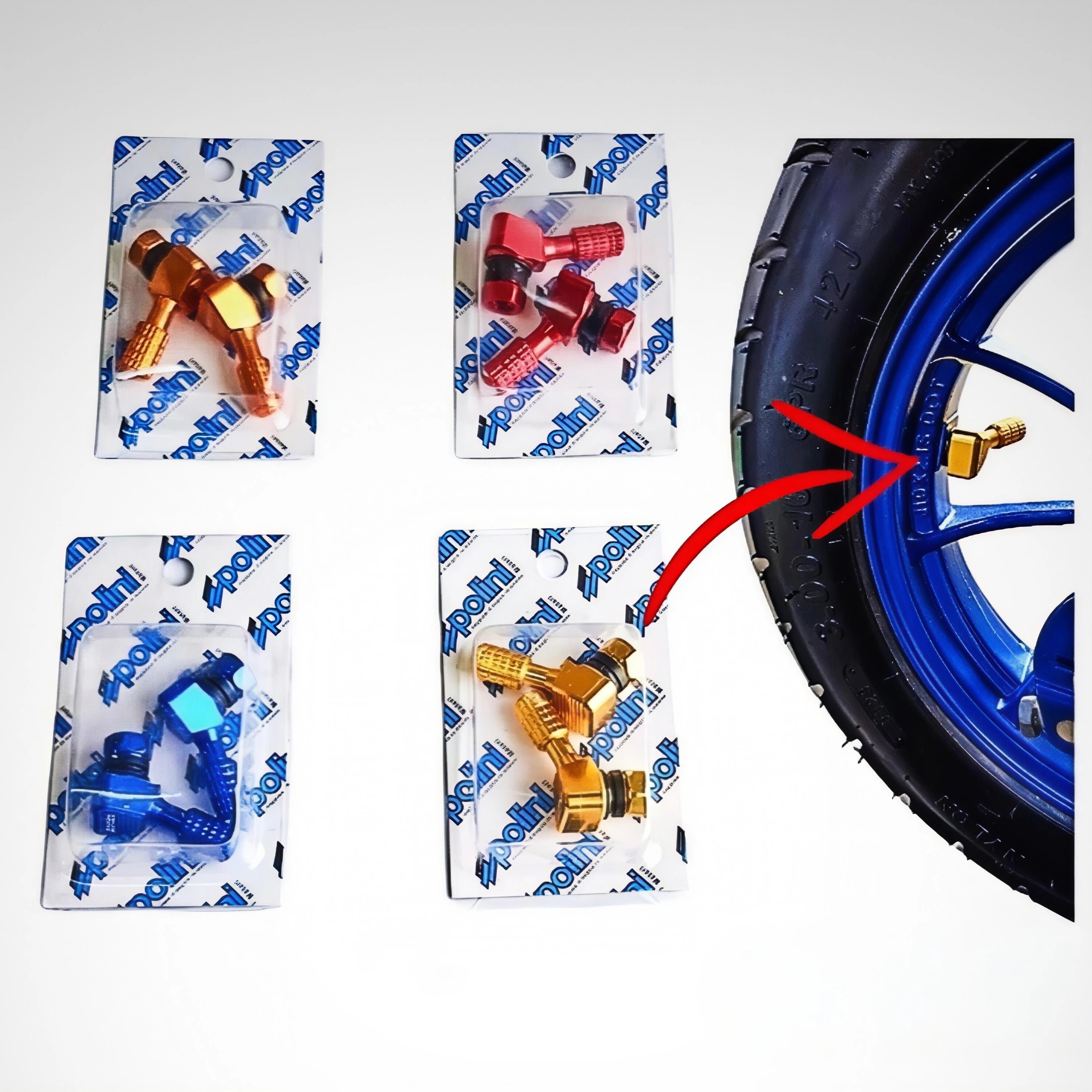 POLINI Tire Air Valve Cap | غطاء صمام الهواء POLINI للإطارات